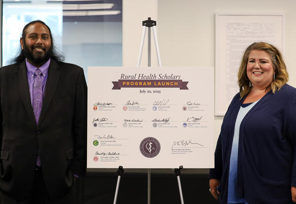 Dr. Jonathan Sadhoo and Taylor Crawshaw