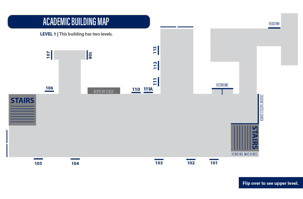academic building map first floor