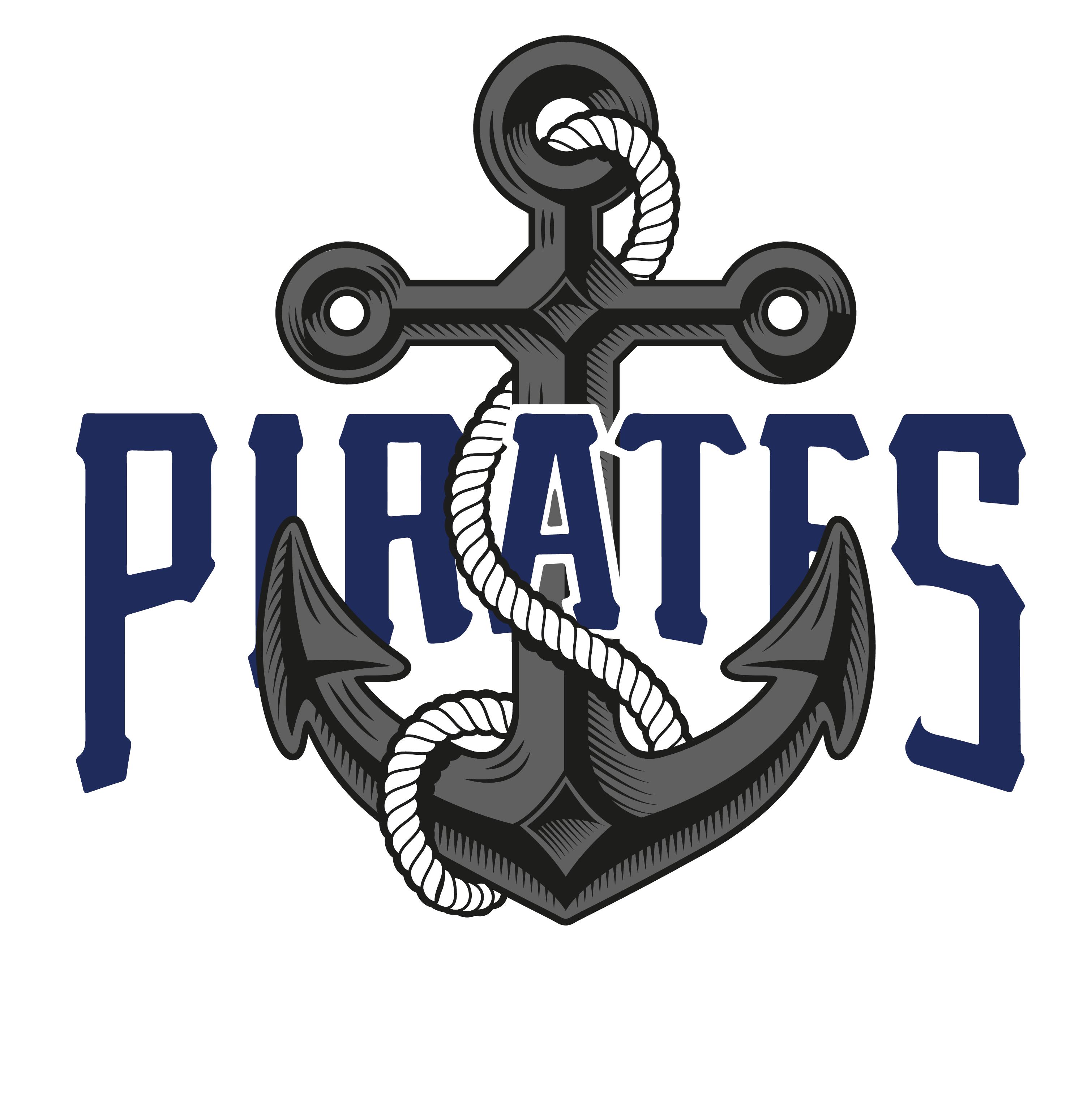 Esports logo - PIRATES text across anchor