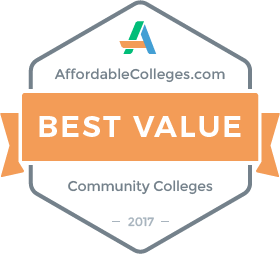 badge for best value from affordable colleges dot com