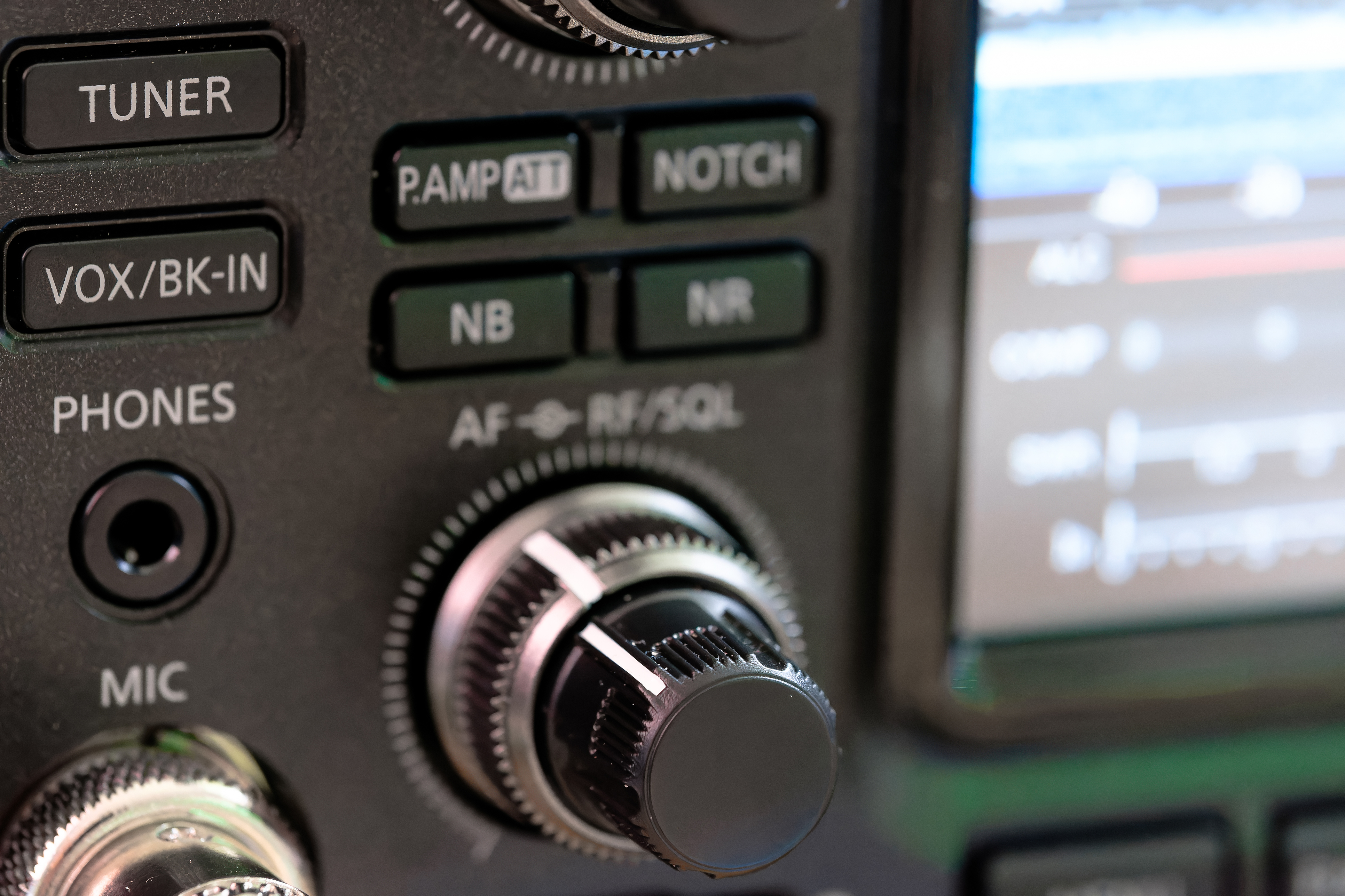 radio buttons and dials